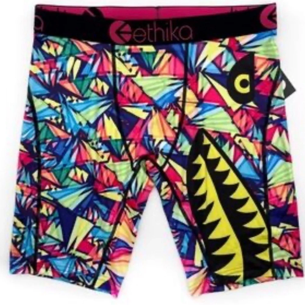 Ethika Men's Crazy Psychedelic Colorful Graphic Boxer Briefs